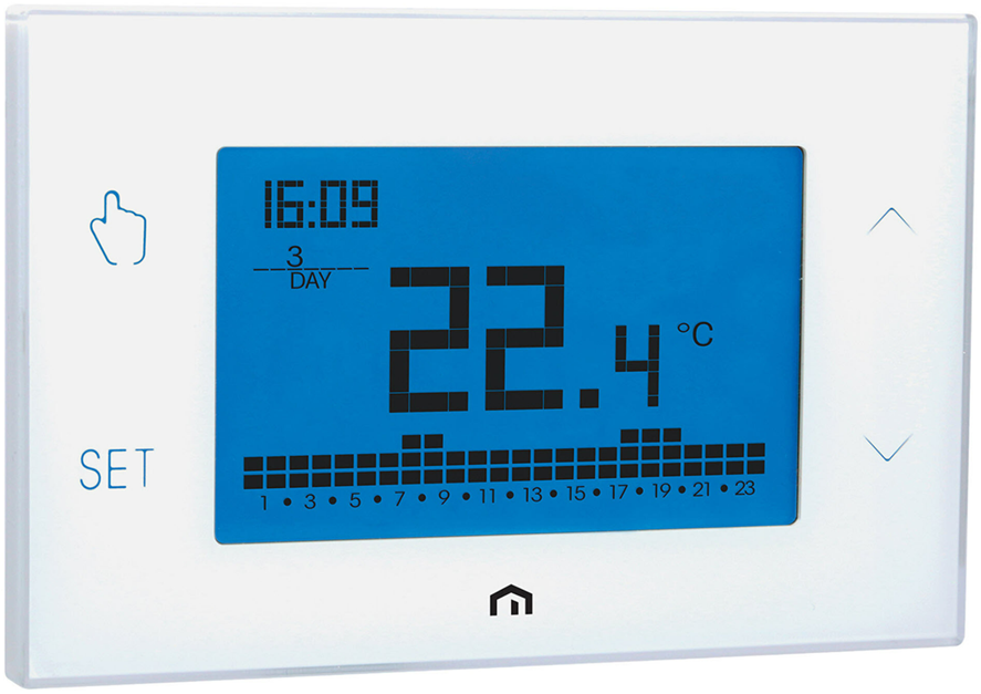 Premere a mano il termostato ambiente interno per abbassare la temperatura