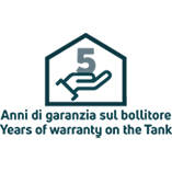 Logo 5 anni sul bollitore
