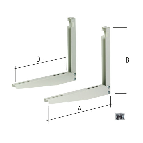 Fixing brackets without support for outdoor unit