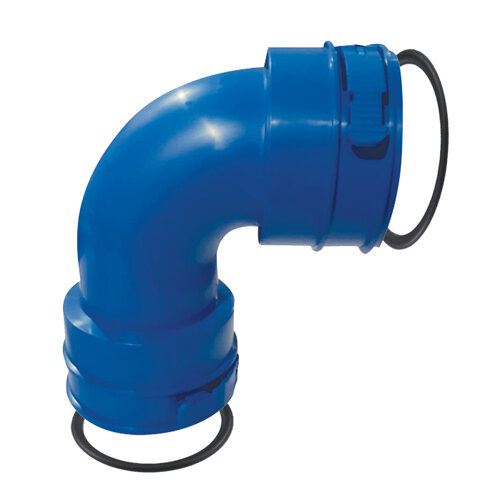 90 elbow made of polyethylene for flexible pipe DN75