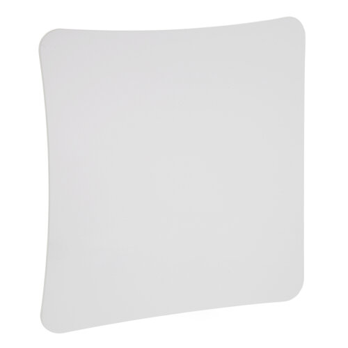 Bocchetta quadrata in ABS bianco lucido