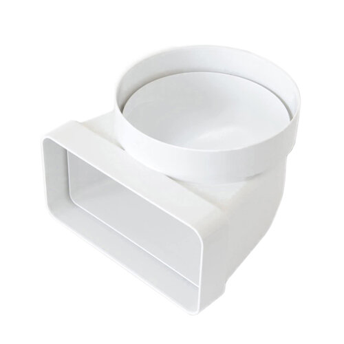 Curva 90° verticale in ABS tondo/rettangolare