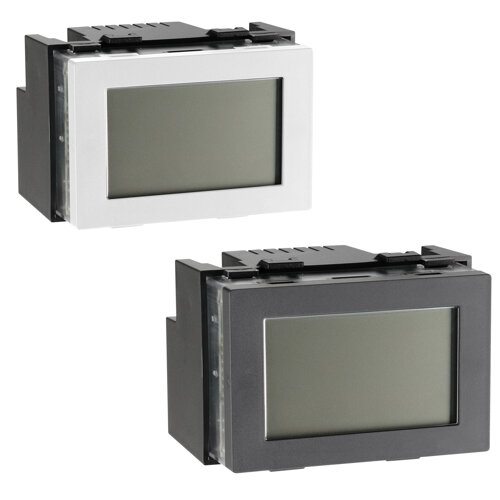 Recessed touch-screen thermostat