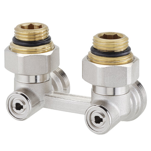 Right-angle manually H valves, with adapter