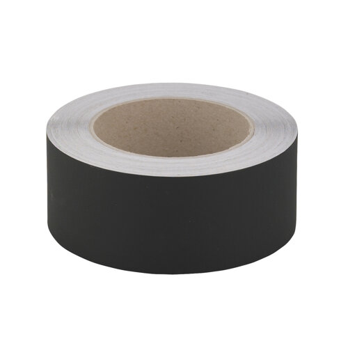 Black adhesive tape in aluminium